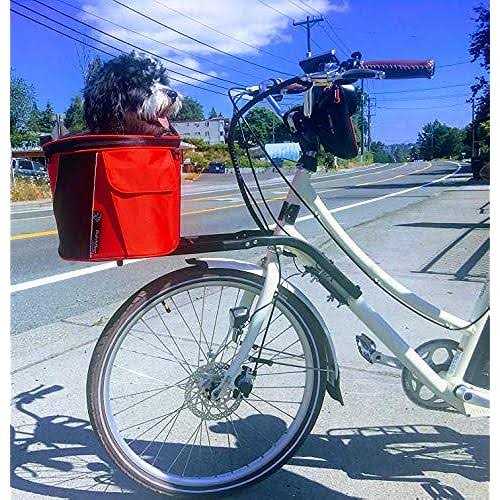 Pet bicycle basket with rack Z96932