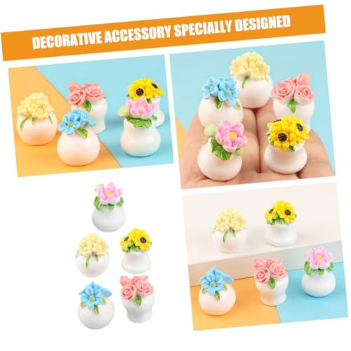 10pcs Mini Potted Plants Artificial Bonsai House Decor T7925