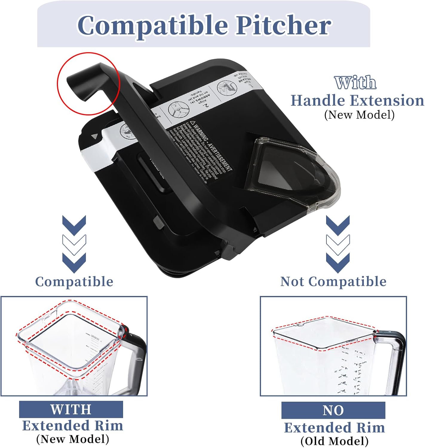 Blender Lid Replacement for 72 oz Pitcher B331