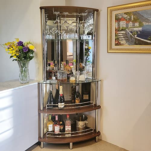 Mango Steam Bar Table with Rustic Wood Tower I46916