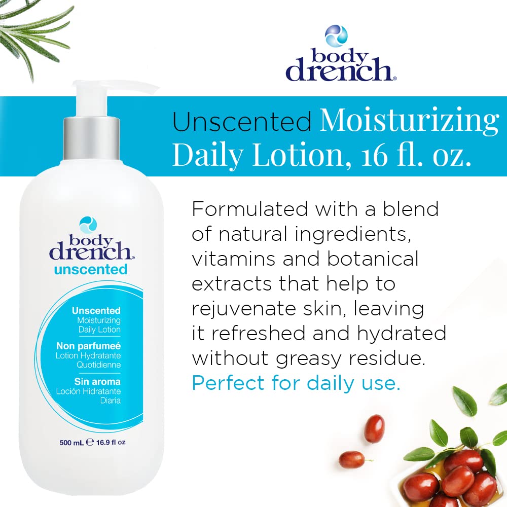 Unscented Moisturizing Daily Lotion for All Skin Types, 16.9 Fl Oz N8177