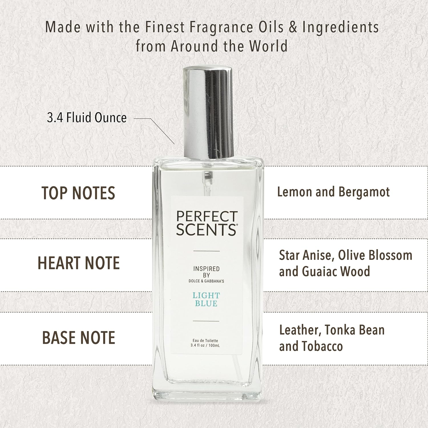 Women’s Eau de Toilette, Clean Vegan Fragrance, 3.4 Fl Oz O960