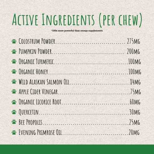 Itch & Allergy Chew Supplement for Dogs with Salmon Fish Oil L592284