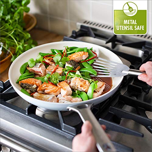 Hard Anodized Ceramic Nonstick Frying Pan Skillet Set, 8 and 10 Inch, PFAS-Free, Dishwasher Safe P851181