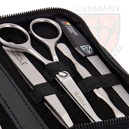 8 piece manicure pedicure grooming kit set with synthetic leather case H1552