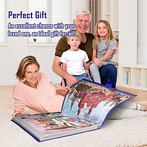 Puzzle Storage Folder for 1000-Piece Jigsaw Puzzles, 20 Pockets, Portable Organizer U64585