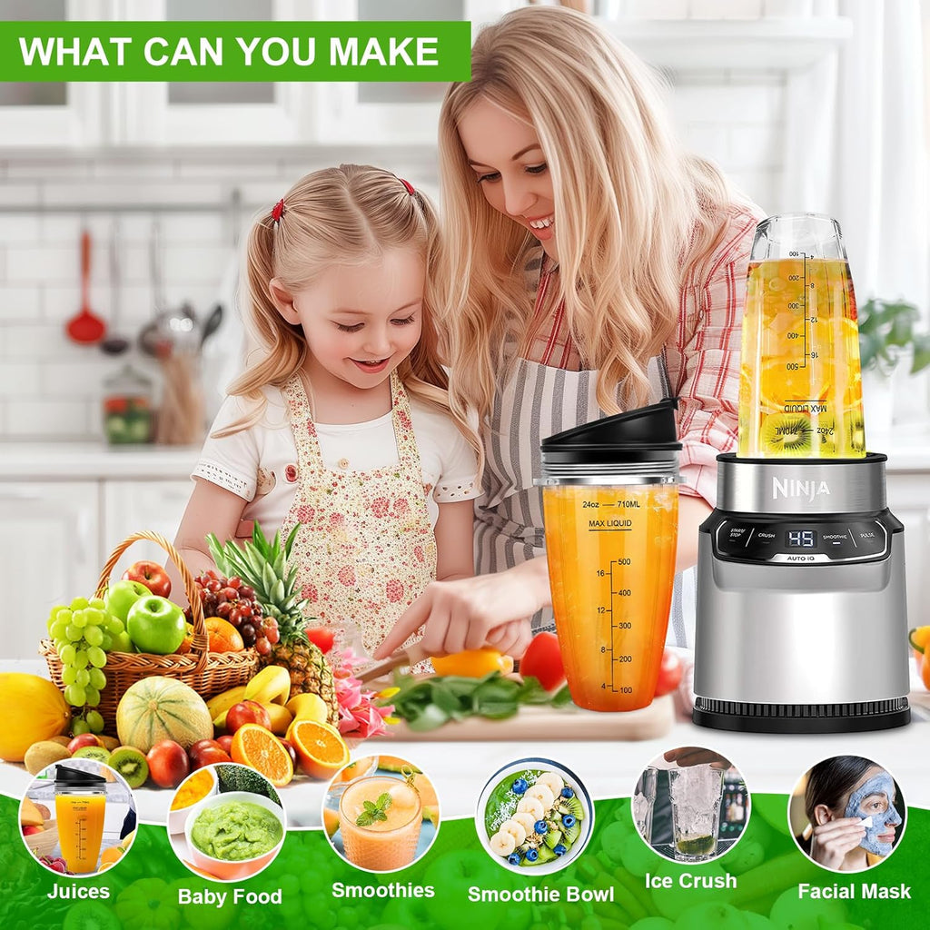 24oz Blender Cups with To-Go Lids and Extractor Blade X221200
