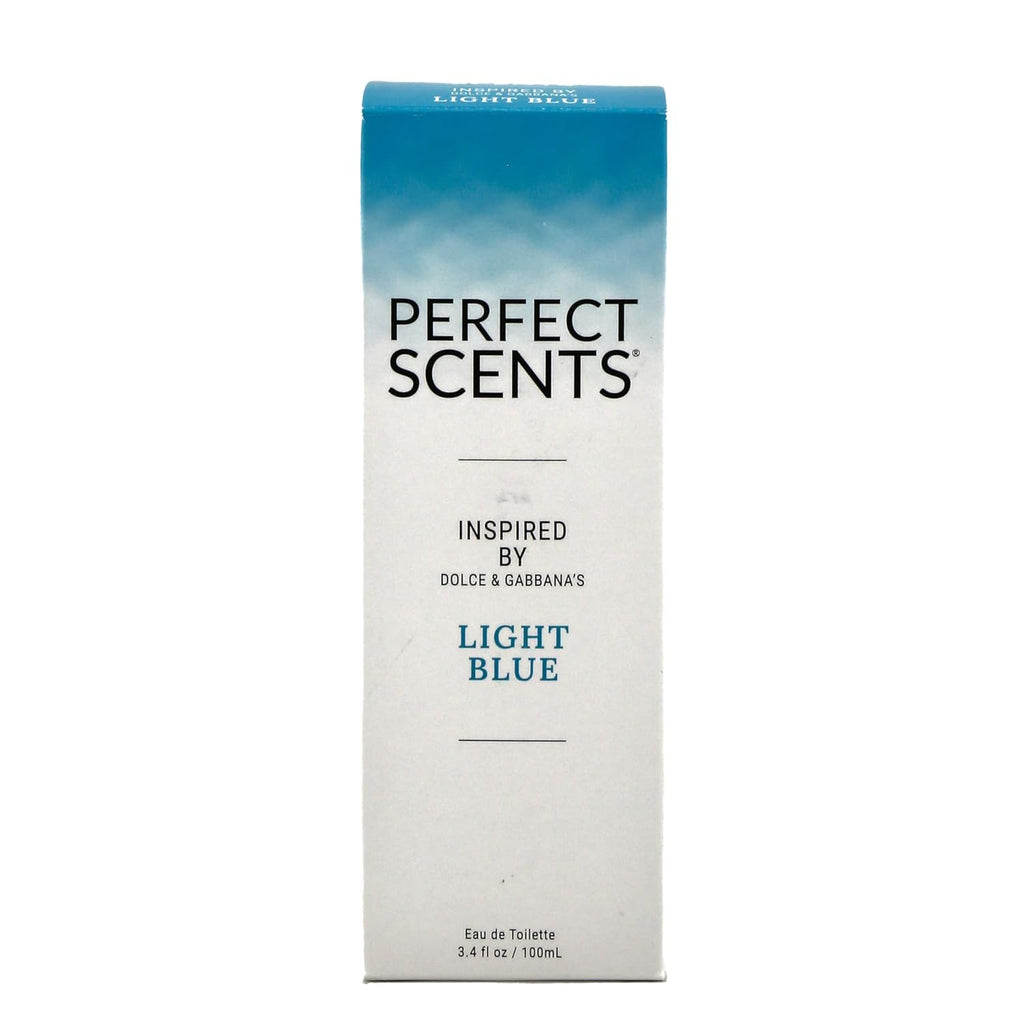 Perfect Scents Fragrances | Inspired by D&G’s Light Blue | Women’s Eau de Toilette | CLEAN, Vegan, Paraben, Phthalate Free | Never Tested on Animals | 3.4 Fl Oz