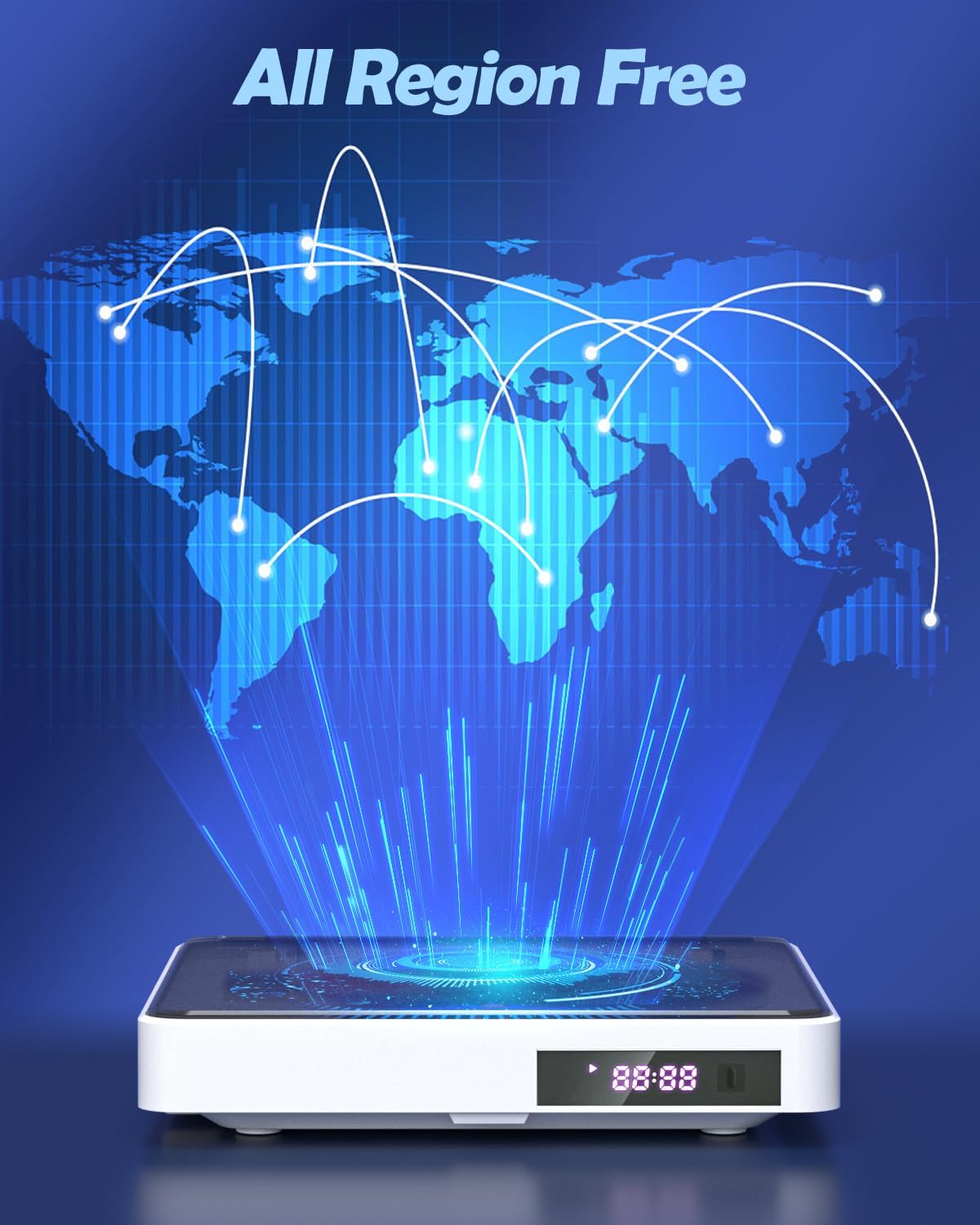 1080P Mini DVD Player for TV with HDMI, RCA Cable, Remote Control, USB and CD Support G5477