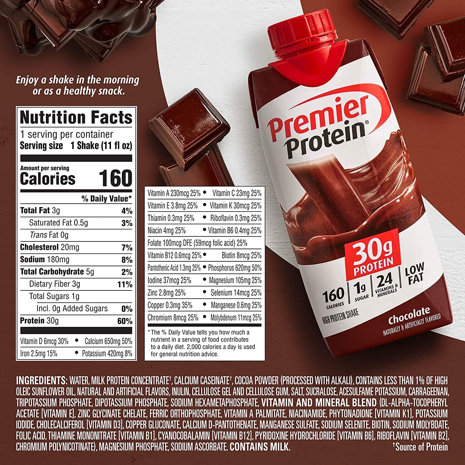 High Protein Shakes Variety Pack, 11 Fl Oz, 12 Count R757370