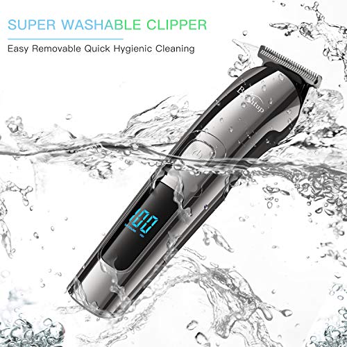Beard Trimmer for Men, Waterproof Cordless Grooming Kit with LED Display X18958