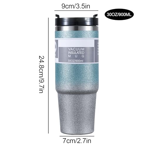 Double Wall Stainless Steel Insulated Travel Mug with Lid Q947