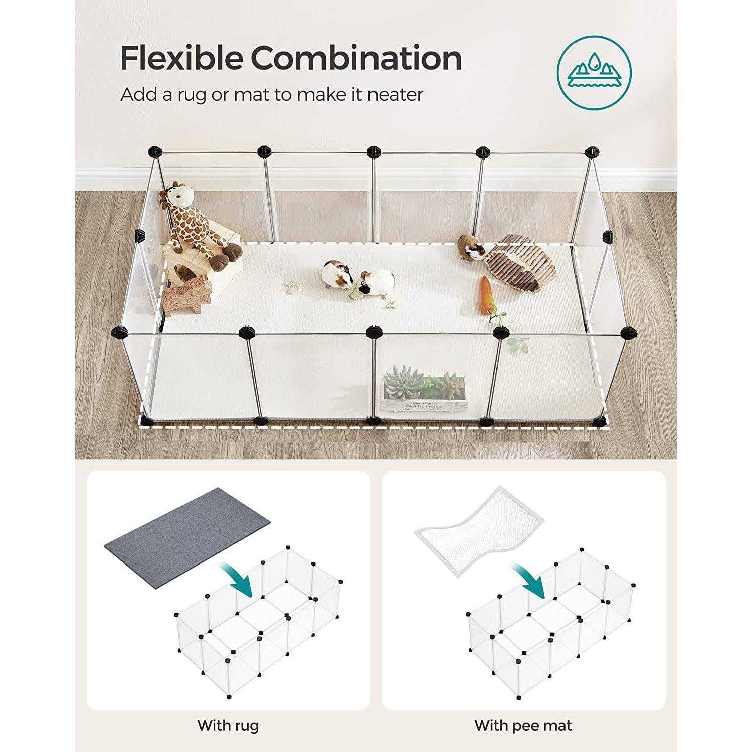 DIY Plastic Pet Playpen with Floor Y673625