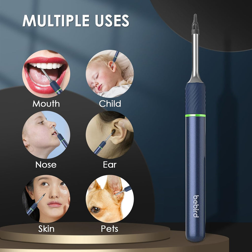 Ear Wax Removal Tool Camera with Ear Pick, Tweezers & 12 Ear Spoons K449515