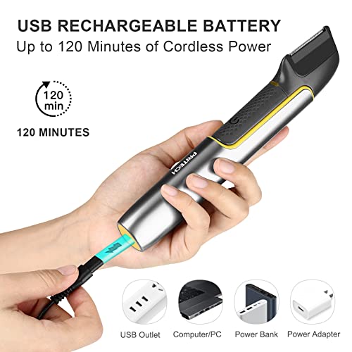 Body Hair Trimmer for Men with Guard Comb, Rechargeable T96407