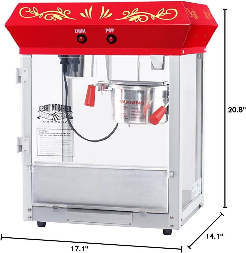 Red Foundation Top Popcorn Popper Machine, 4 Ounce P897767
