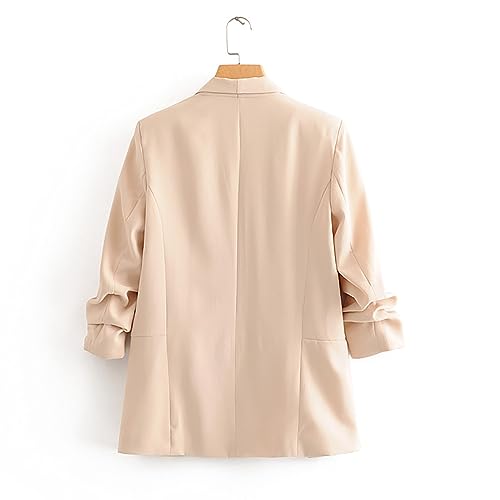 Women's Casual Ruffle Cardigan Jacket with Pockets W1299