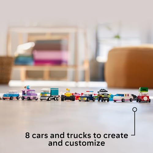 Creative Vehicles Building Kit with Ice Cream Truck and Police Car Toy F347