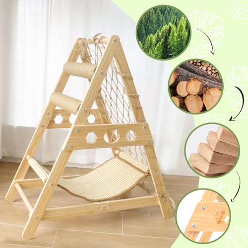 Cat Tower for Indoor Cats with Hammock and Scratching Post Y7643