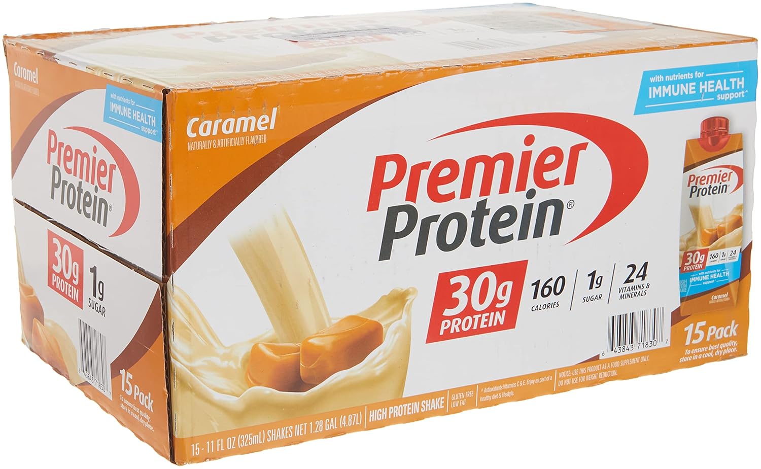 Caramel High Protein Shake, 11 Fl Oz (Pack of 15) X969073