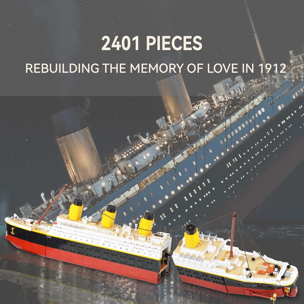 Titanic Ship Model Building Block Set Toy for Kids & Adults, 2401 Pieces S142