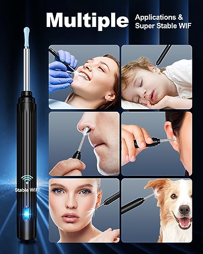 Ear Wax Removal Tool Camera with 6 LED Lights and Ear Picks J3289