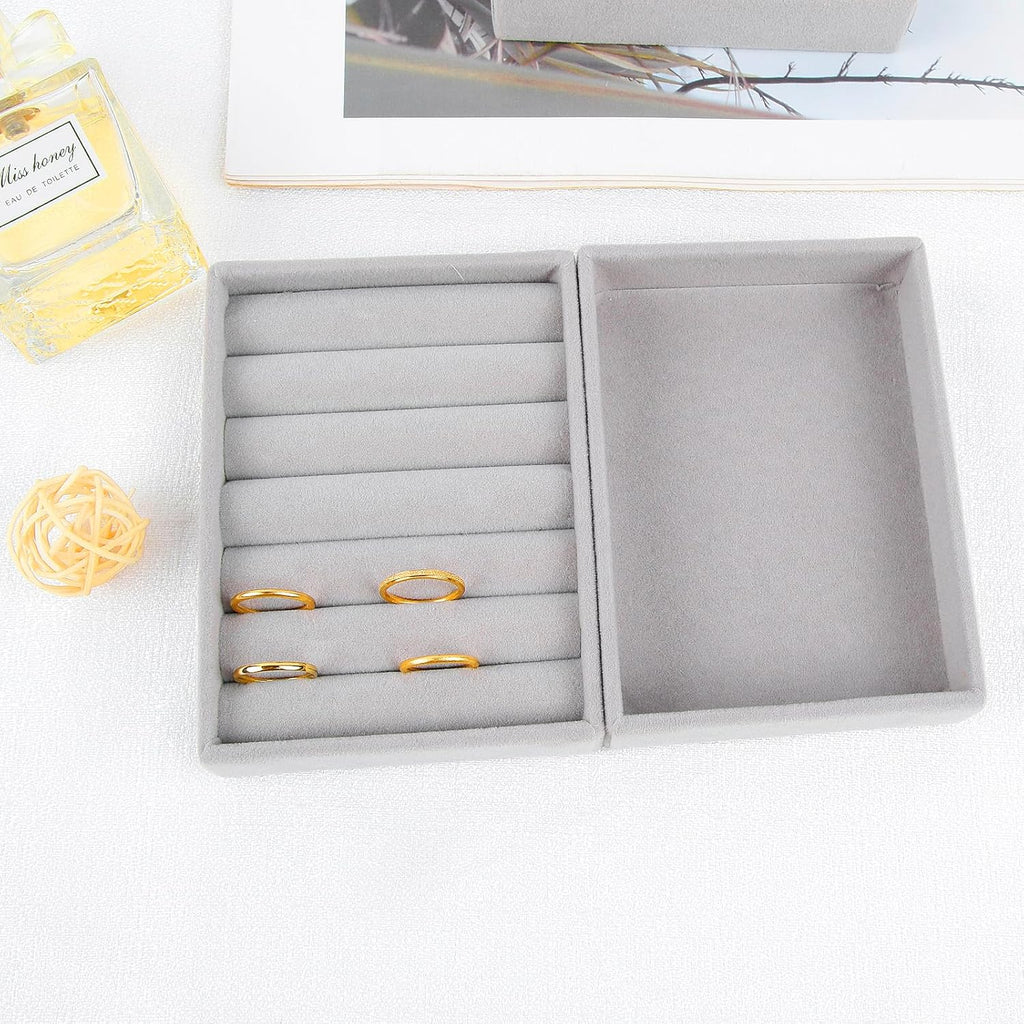 Stackable Jewelry Tray Organizer for Drawer and Dresser Q12582