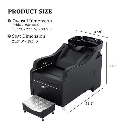 Salon Shampoo Station with Porcelain Bowl P577