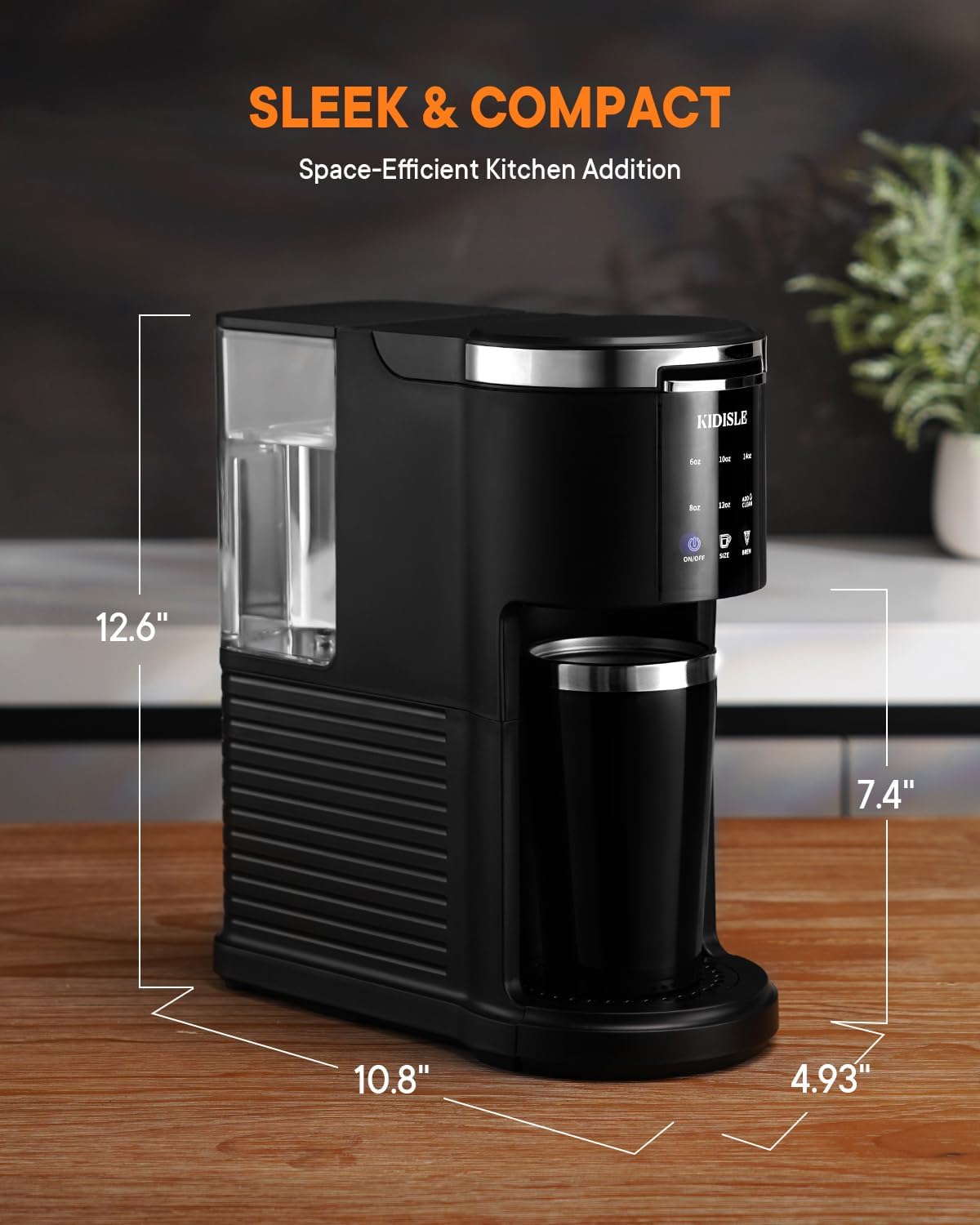 Single Serve Coffee Machine, 3 in 1 Pod Maker for K Cup, Ground Coffee & Tea X14137