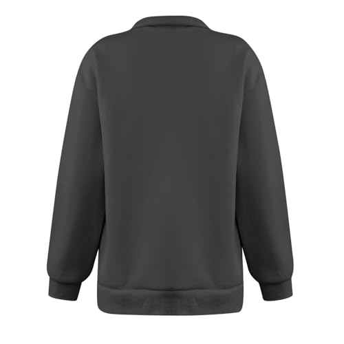 Oversized Half Zip Sweatshirts for Women Casual Long Sleeve D858929