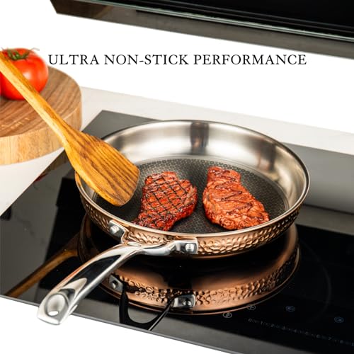 Hammered Stainless Steel Cookware Set, 5 Piece, Oven Safe N830