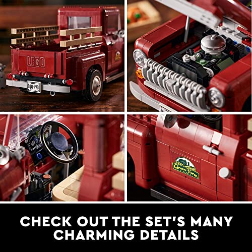 Vintage Pickup Truck Building Set for Adults H88430