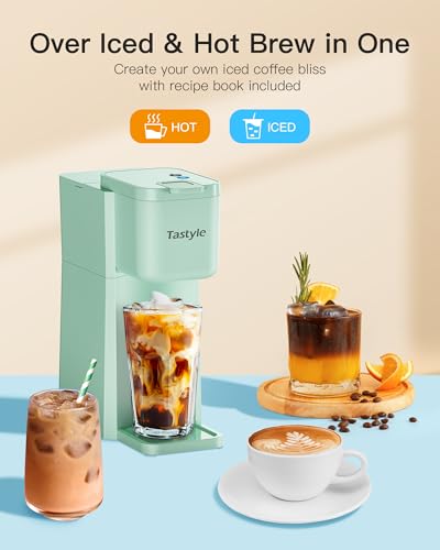 Single Serve Coffee Maker for K Cup and Ground, Mini Compact Machine B737