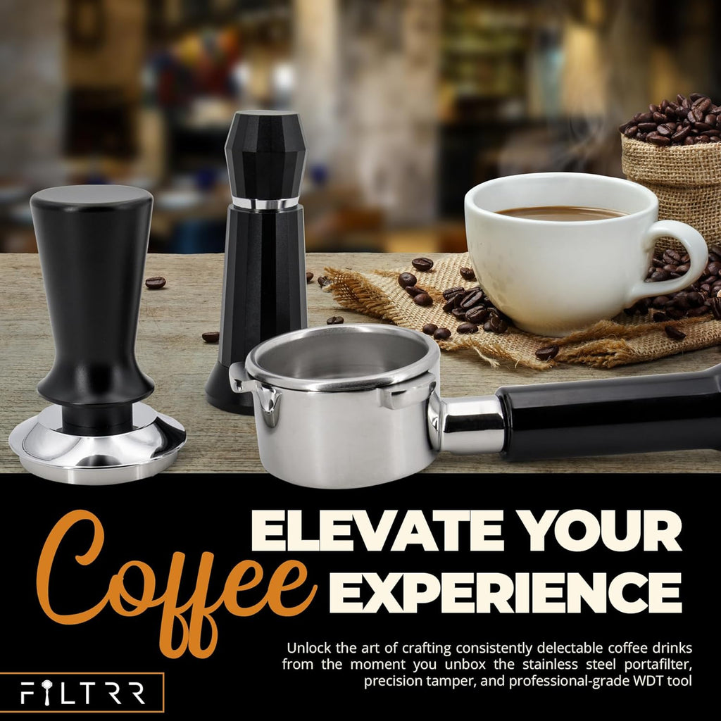 54mm Portafilter Espresso Kit with WDT Tool and Spring Tamper T9798