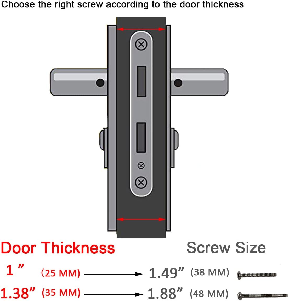 Brushed Dark Bronze Mortise Lock Set for Exterior Doors Y617