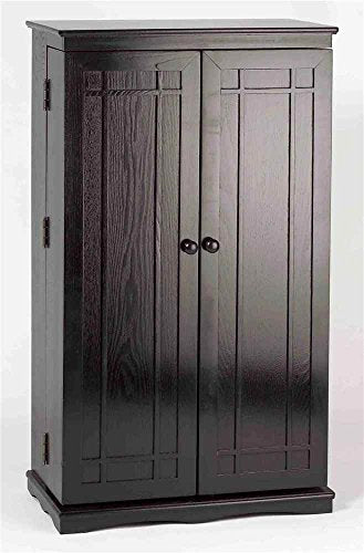 Multimedia Storage Cabinet with Mission Style Doors, Espresso Q622340