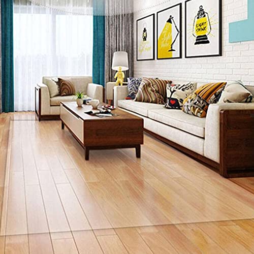 Clear Vinyl Floor Runner Rug Protector for Hardwood and Tile H38617