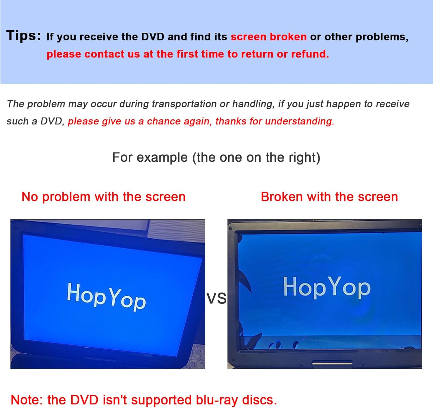 Portable DVD Player with HD Swivel Screen, Rechargeable Battery, USB/SD Card Support W355
