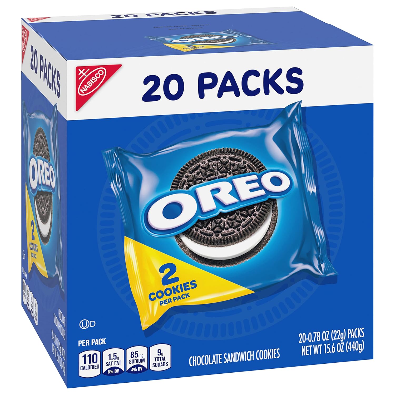 Chocolate Sandwich Cookies, 20 Snack Packs O437916
