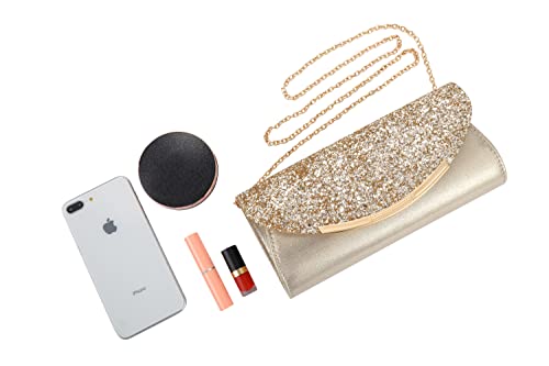 Gold Clutch Purse for Wedding Evening Party K217
