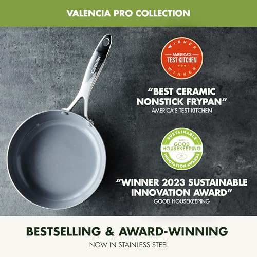 Hard Anodized Ceramic Nonstick Frying Pan Skillet Set, 8 and 10 Inch, PFAS-Free L781117