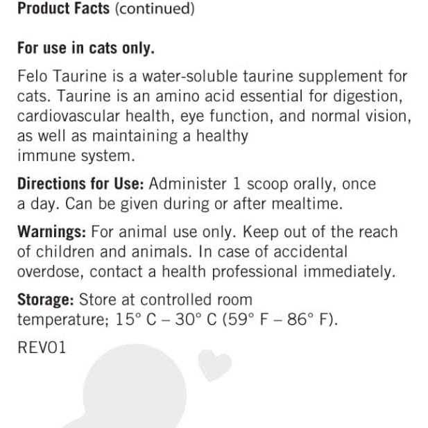 Taurine Supplement for Cats O548578