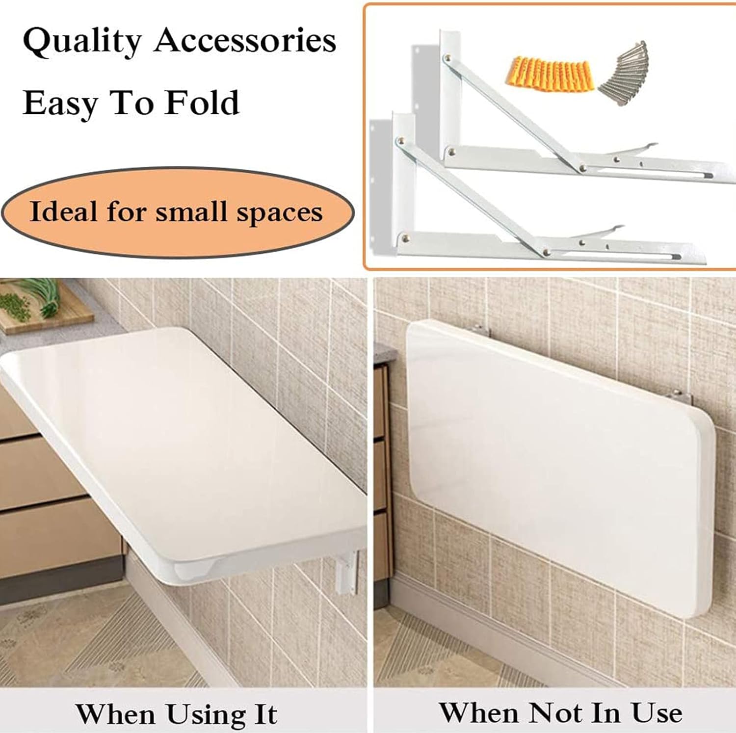 Wall Mounted Fold Down Desk for Small Spaces W604927