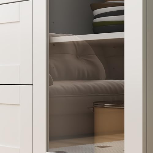 Acrylic Curio Cabinet with 5-Tier Shelves and 3 Drawers U789633