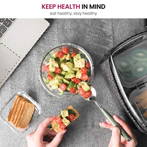 24 Piece Glass Storage Containers with Lids, Dishwasher Safe Z583387
