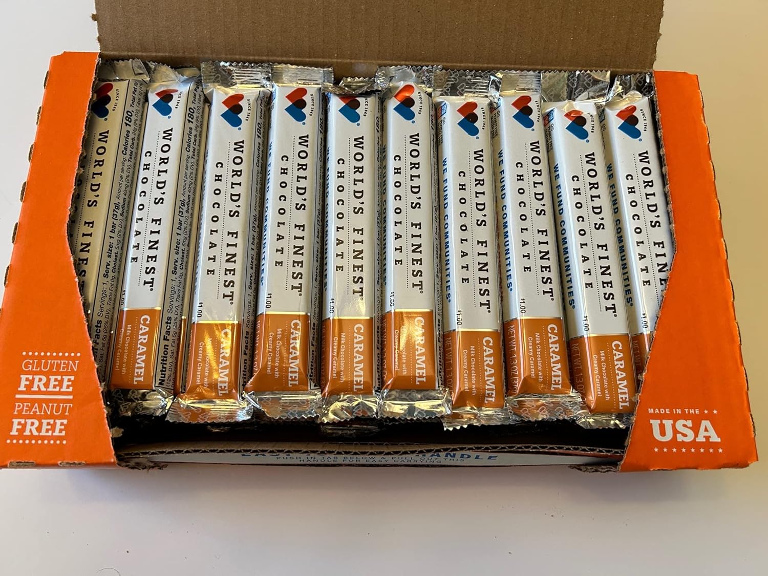 BuyBocceBalls Listing - 60 Bars - World's Finest Chocolate -Milk Chocolate With Caramel