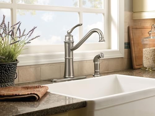 Mediterranean Bronze High-Arc Kitchen Faucet with Side Spray U806