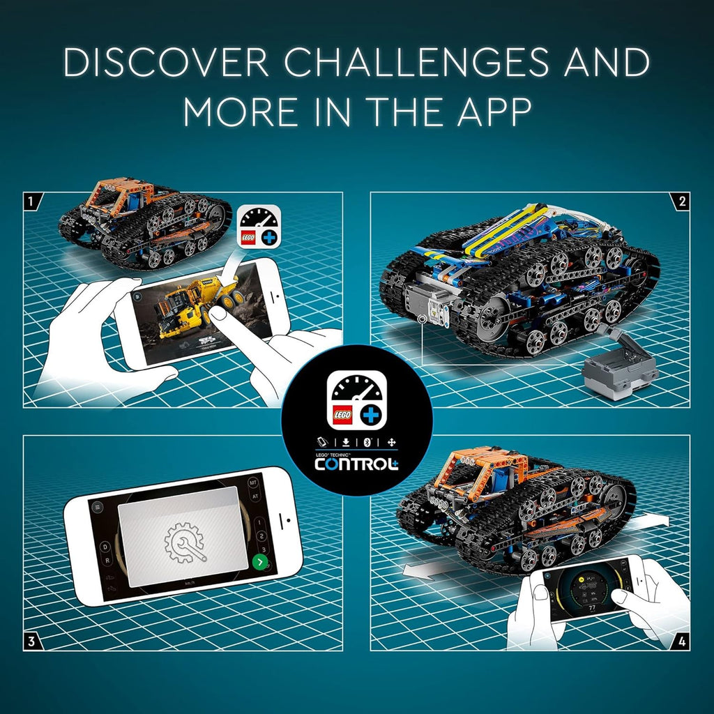 App-Controlled Transformation Vehicle, Off Road Remote Control Car Building Kit B7074