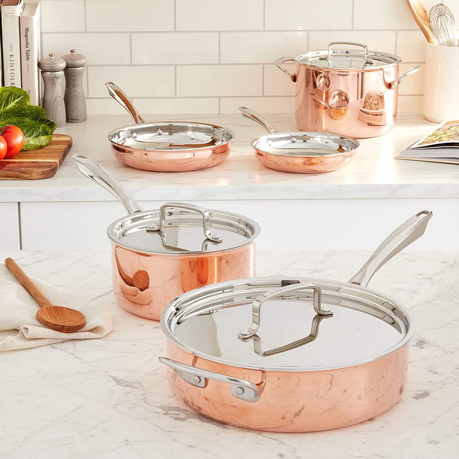 Copper Cookware Set, Medium B1837