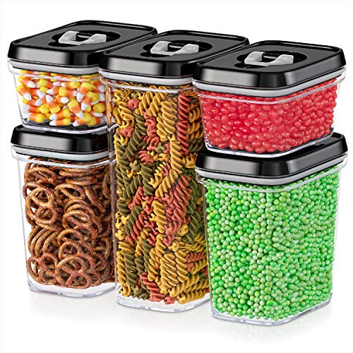 Pasta Storage Containers for Pantry Airtight, 2 Pack for Spaghetti and Noodles W9436